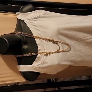 Reduced! Long gold tone chain